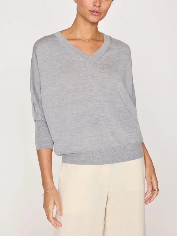 Ursa Knit Top Mineral Grey Melange