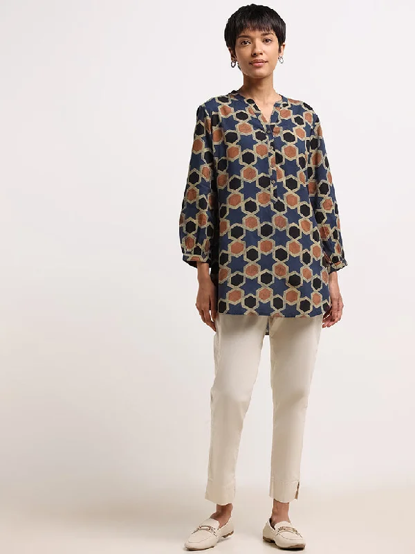 Utsa Multicolor Button-Down Kurti