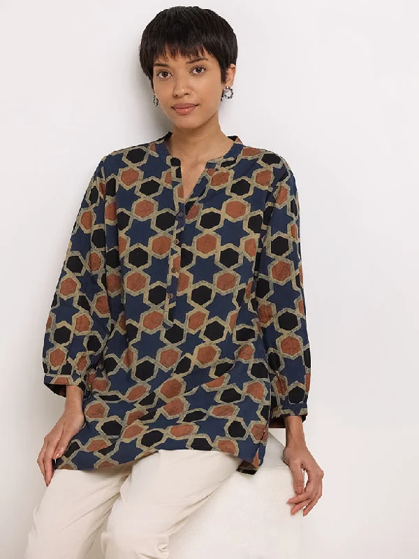 Utsa Multicolor Button-Down Kurti