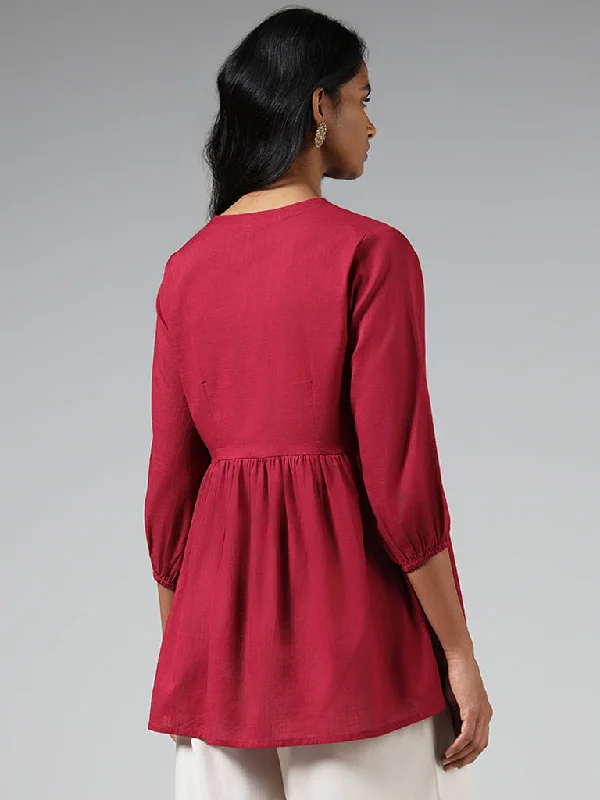 Utsa Pink Zardozi Embroidered Tunic