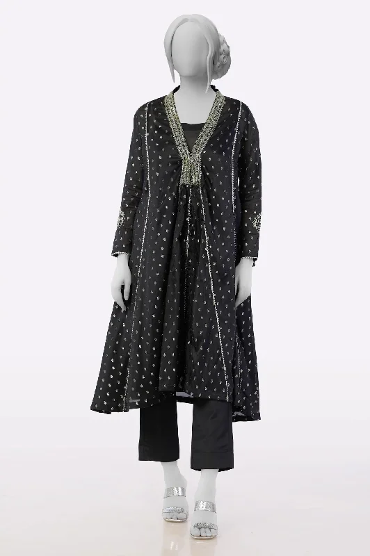 Black Embroidered Kurti