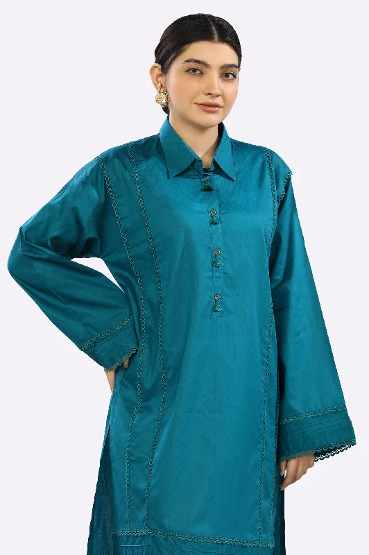 Solid Teal Kurti