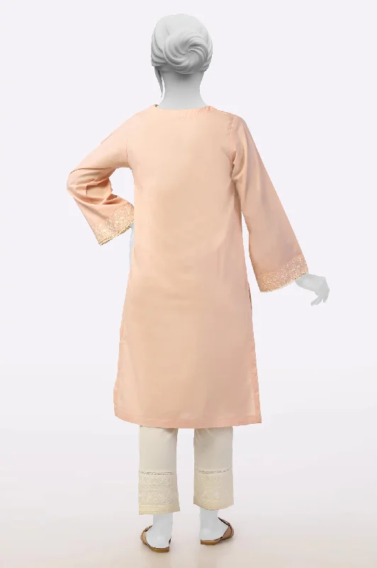 Light Pink Embroidered Kurti