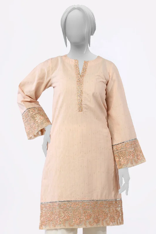 Pink Embroidered Kurti