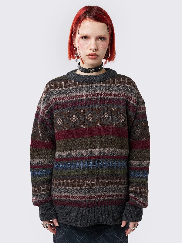 Ashton Jacquard Knit Sweater