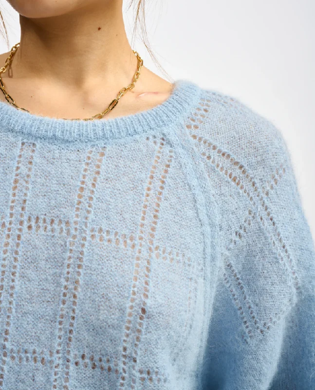 Bellerose Lala Chambray Blue Alpaca Knit