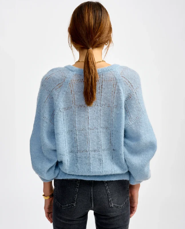 Bellerose Lala Chambray Blue Alpaca Knit