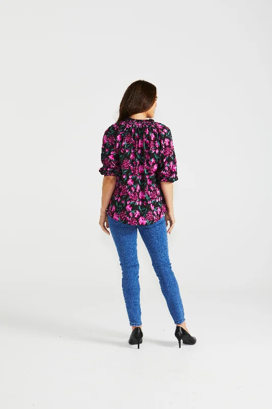 Betty Basics Cecilia Blouse Floral Print