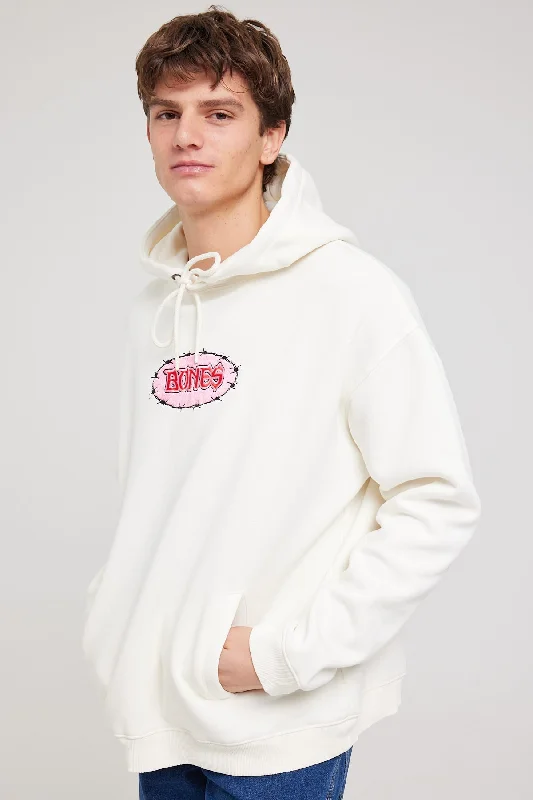 Billy Bones Club Bones Barb Hoodie Off White