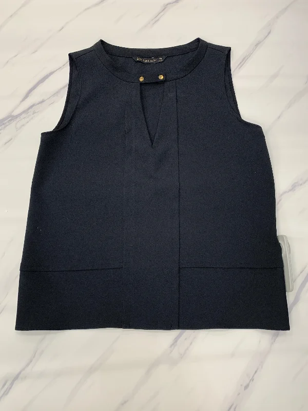 Black Top Sleeveless Zara Basic, Size Xs