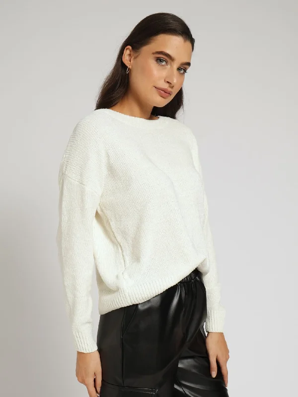 Chenille Pullover - Cream