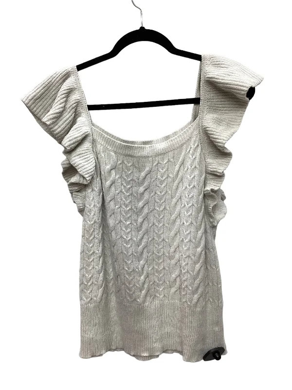 Cream Top Sleeveless A New Day, Size L