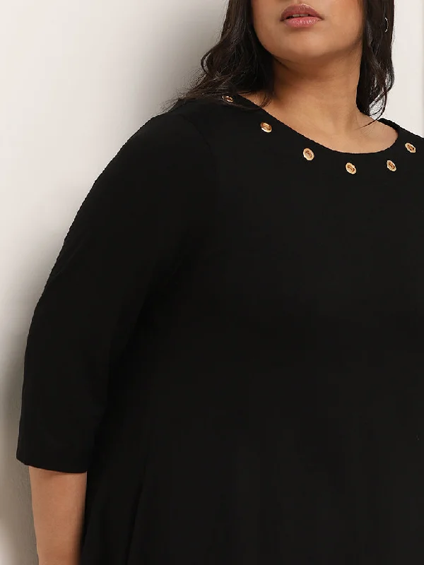 Gia Black Asymmetric Top