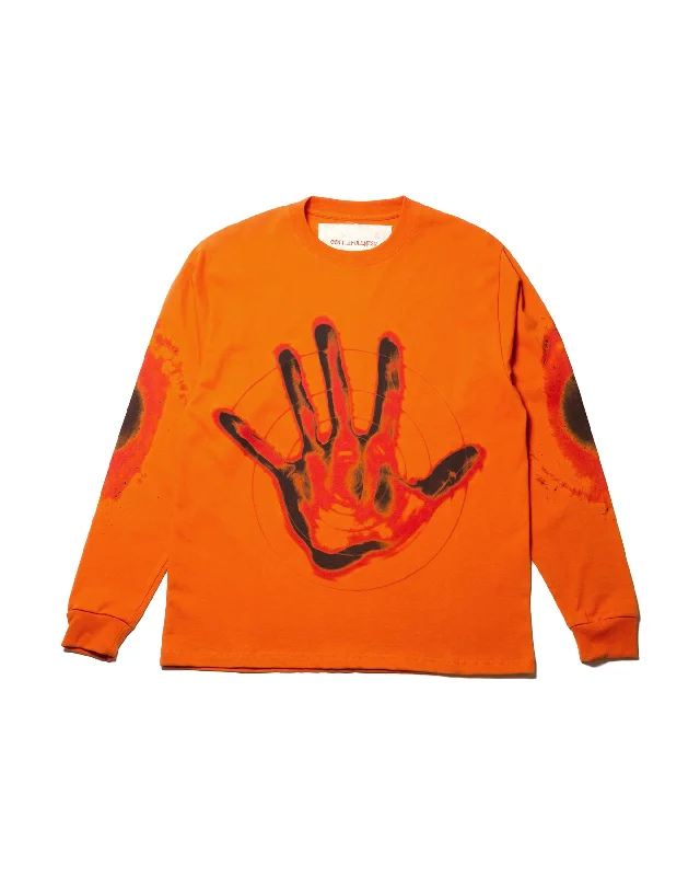 Hand LS T-shirt - Orange