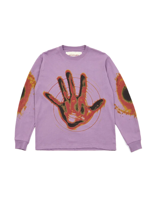 Hand LS T-shirt - Purple