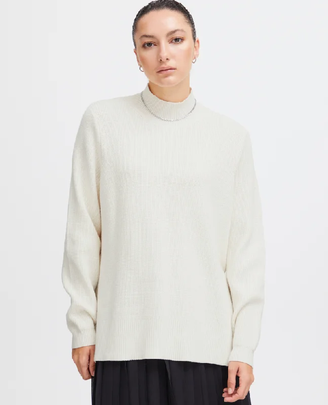 Ichi Boston Birch Turtleneck Knit