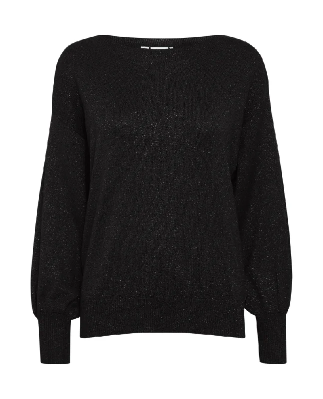 Ichi Mopaz Black Loose Knit