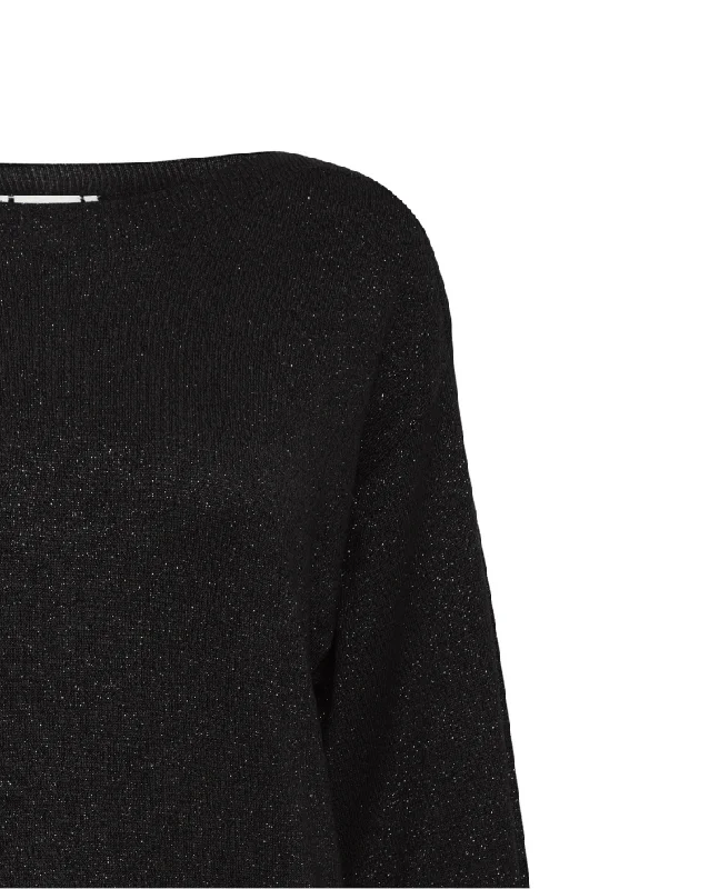 Ichi Mopaz Black Loose Knit