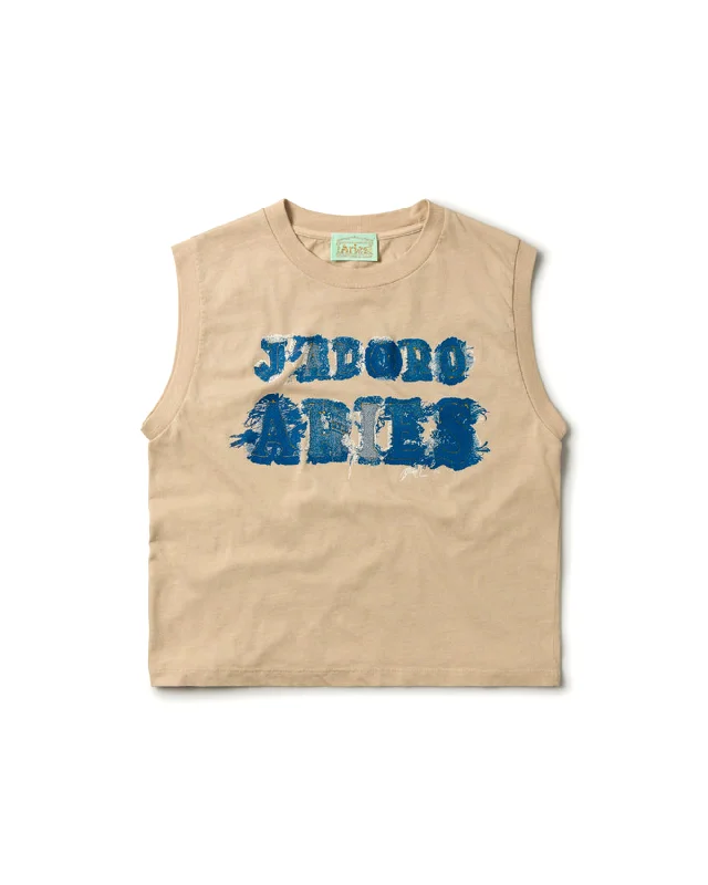 Jadoro Aries Shrunken Vest - Beige