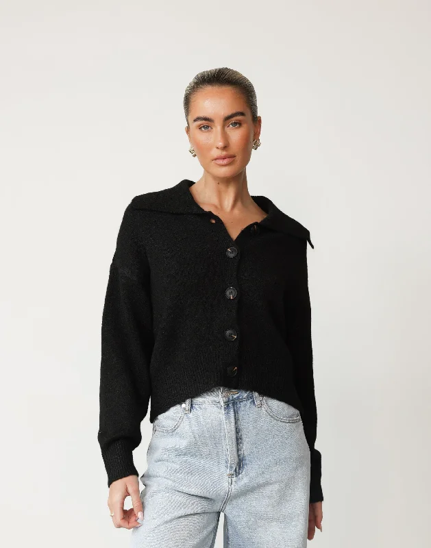 Keeley Knit Cardigan (Black)