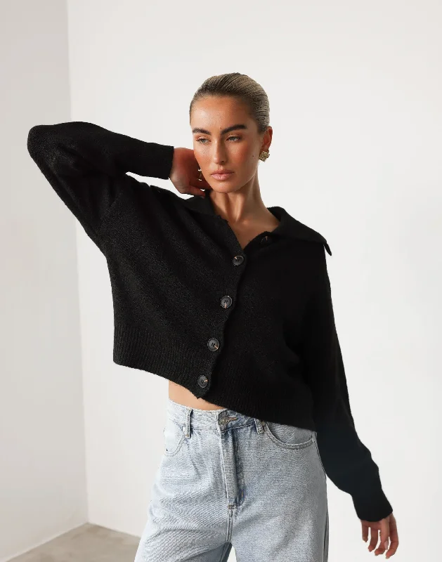 Keeley Knit Cardigan (Black)