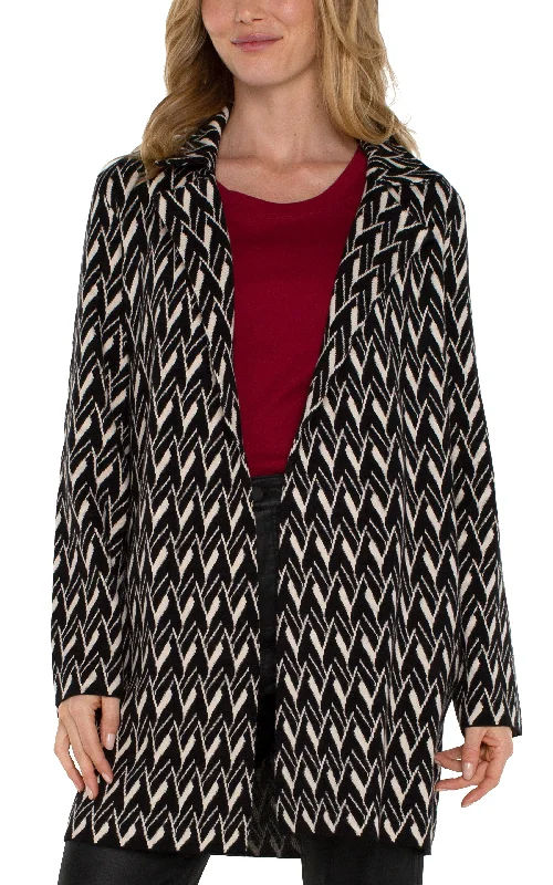 S / black/cream chevron