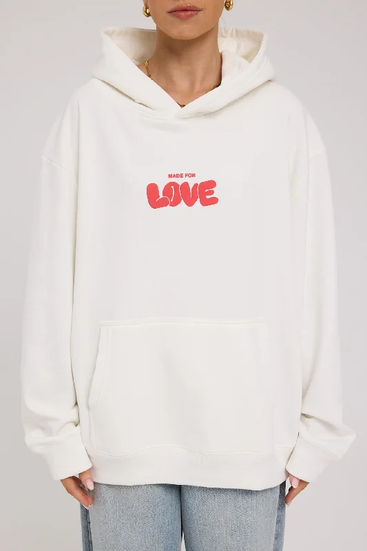 Luck & Trouble Made For Love Hoodie White