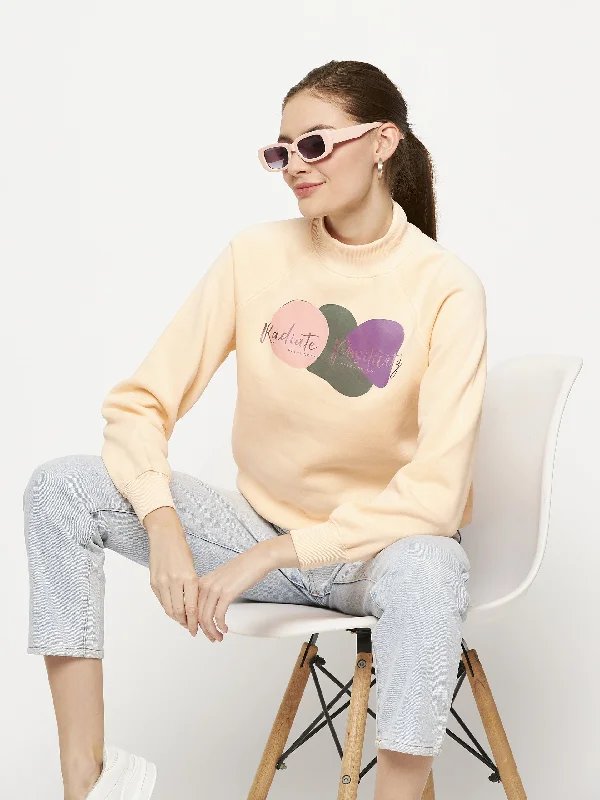 Madame Graphic Print Sea Green Sweatshirt