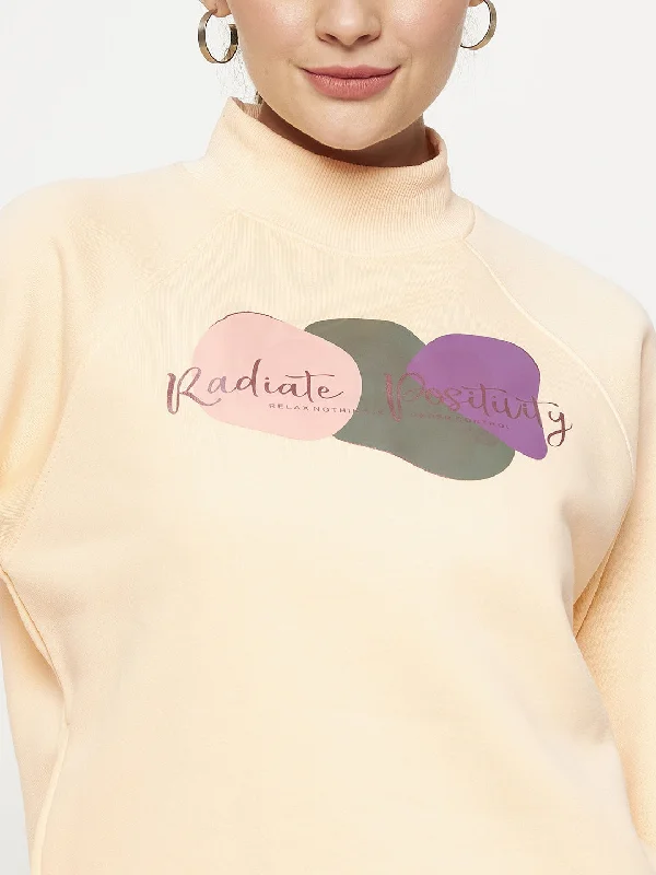 Madame Graphic Print Sea Green Sweatshirt