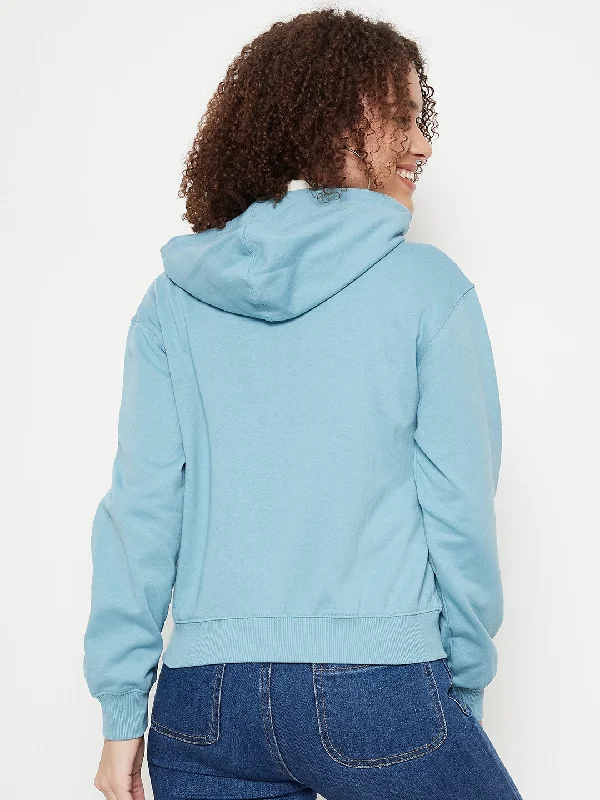 Madame Disney Printed Turquoise Sweat-Shirt