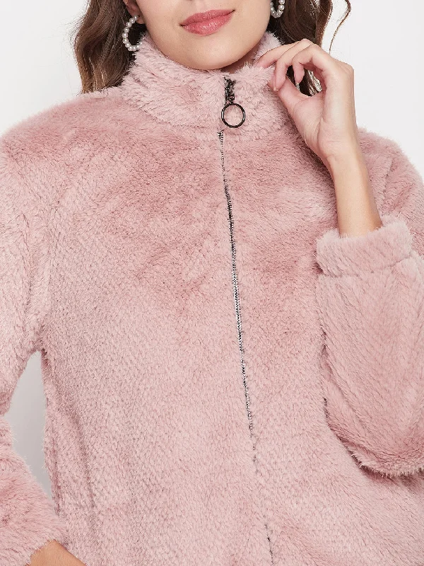 Madame Blush Fluffy-knit Sweatshirt