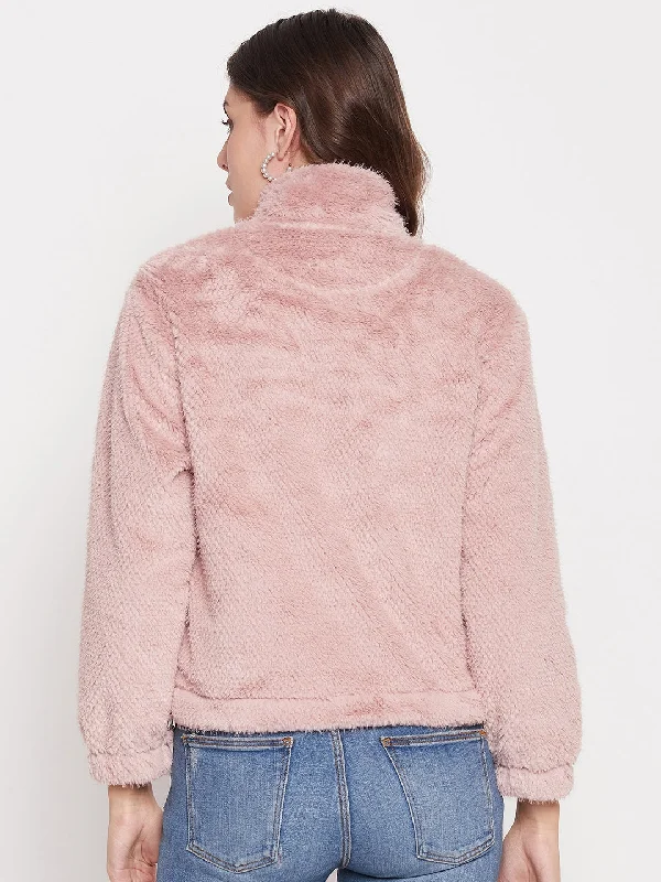 Madame Blush Fluffy-knit Sweatshirt