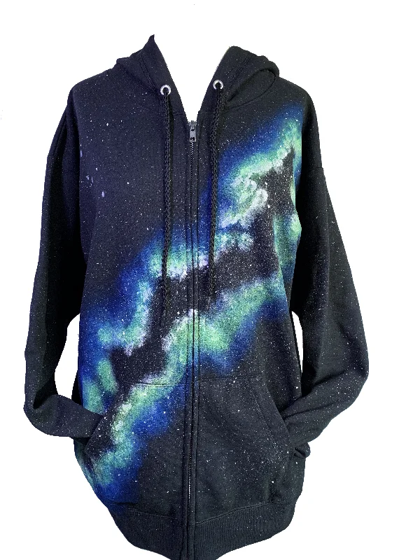 Milky Way Galaxy Zip-Up Hoodie