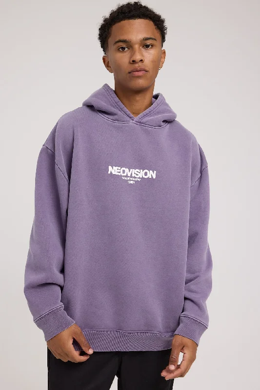 Neovision Exhibit Street Hoodie Washed Purple