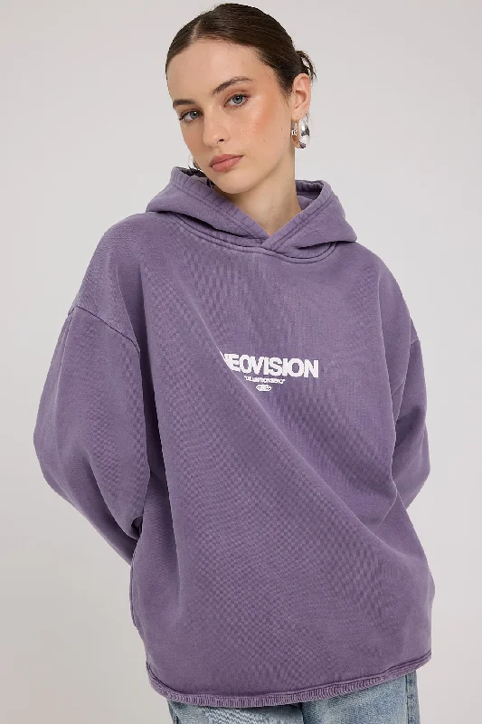 Neovision Exhibit Street Hoodie Washed Purple