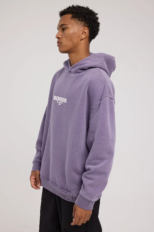 Neovision Exhibit Street Hoodie Washed Purple