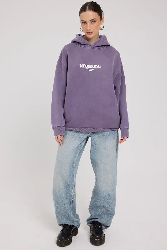 Neovision Exhibit Street Hoodie Washed Purple