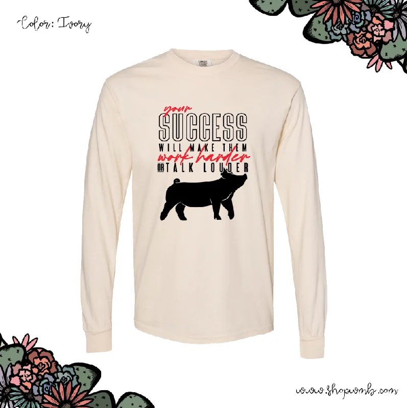 Pig Success LONG SLEEVE T-Shirt (S-3XL) - Multiple Colors!