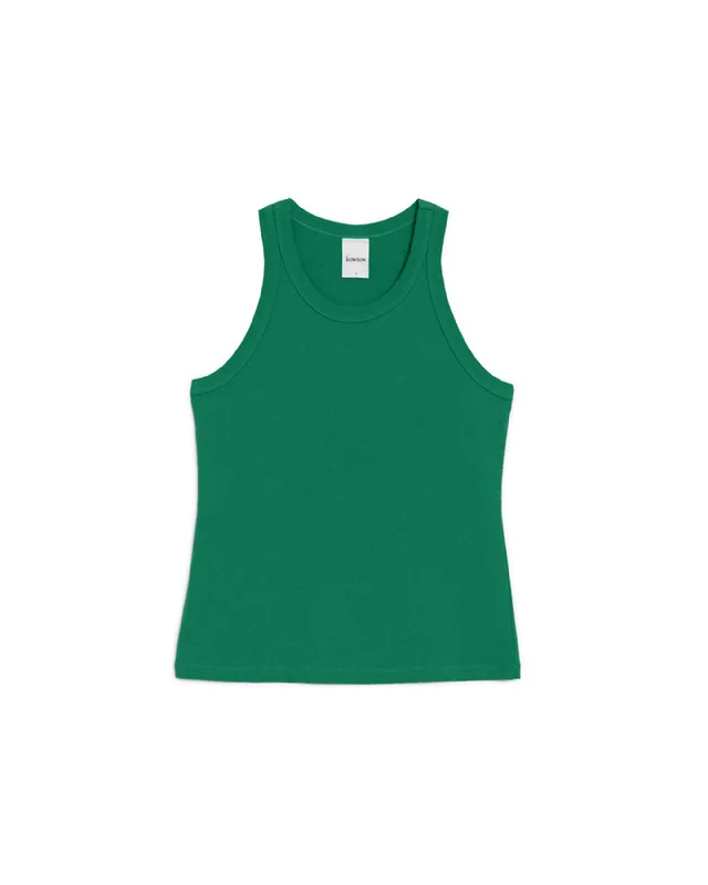 Racer Back Singlet - Evergreen