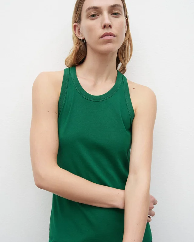 Racer Back Singlet - Evergreen