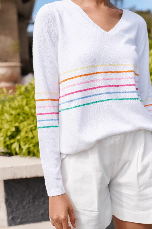 Alessandra | Regatta Sweater | White