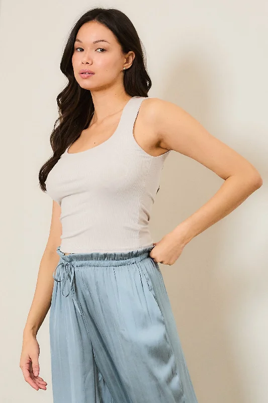 Squared Sleeveless Top