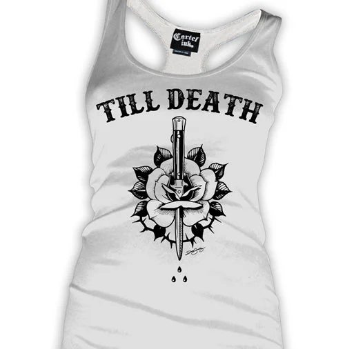 Till Death Women's Racer Back Tank Top