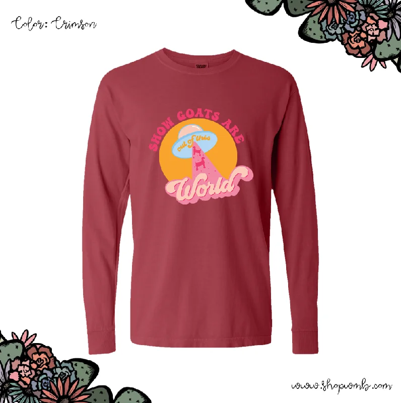 UFO Goat LONG SLEEVE T-Shirt (S-3XL) - Multiple Colors!