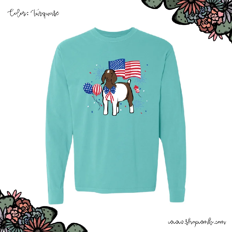 USA Goat LONG SLEEVE T-Shirt (S-3XL) - Multiple Colors!