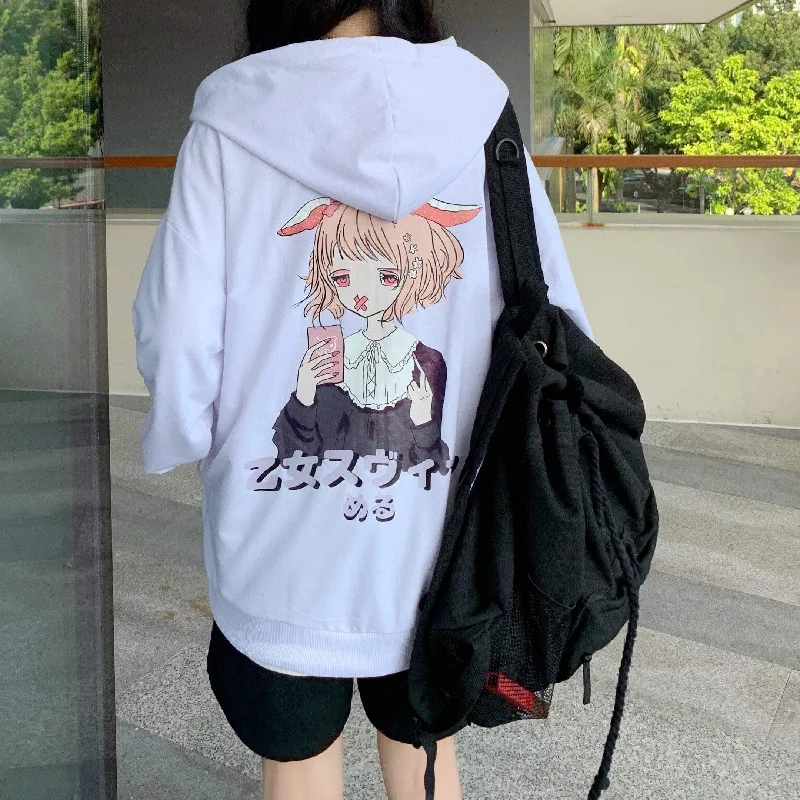 Women's Casual Cartoon Printed Loose Sport Coats