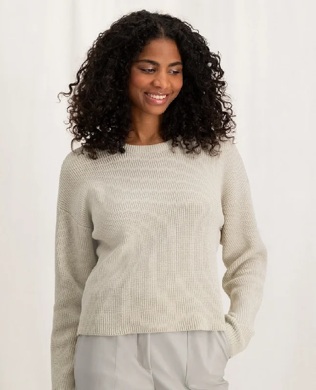 Yaya Silver Beige Chenille Knit